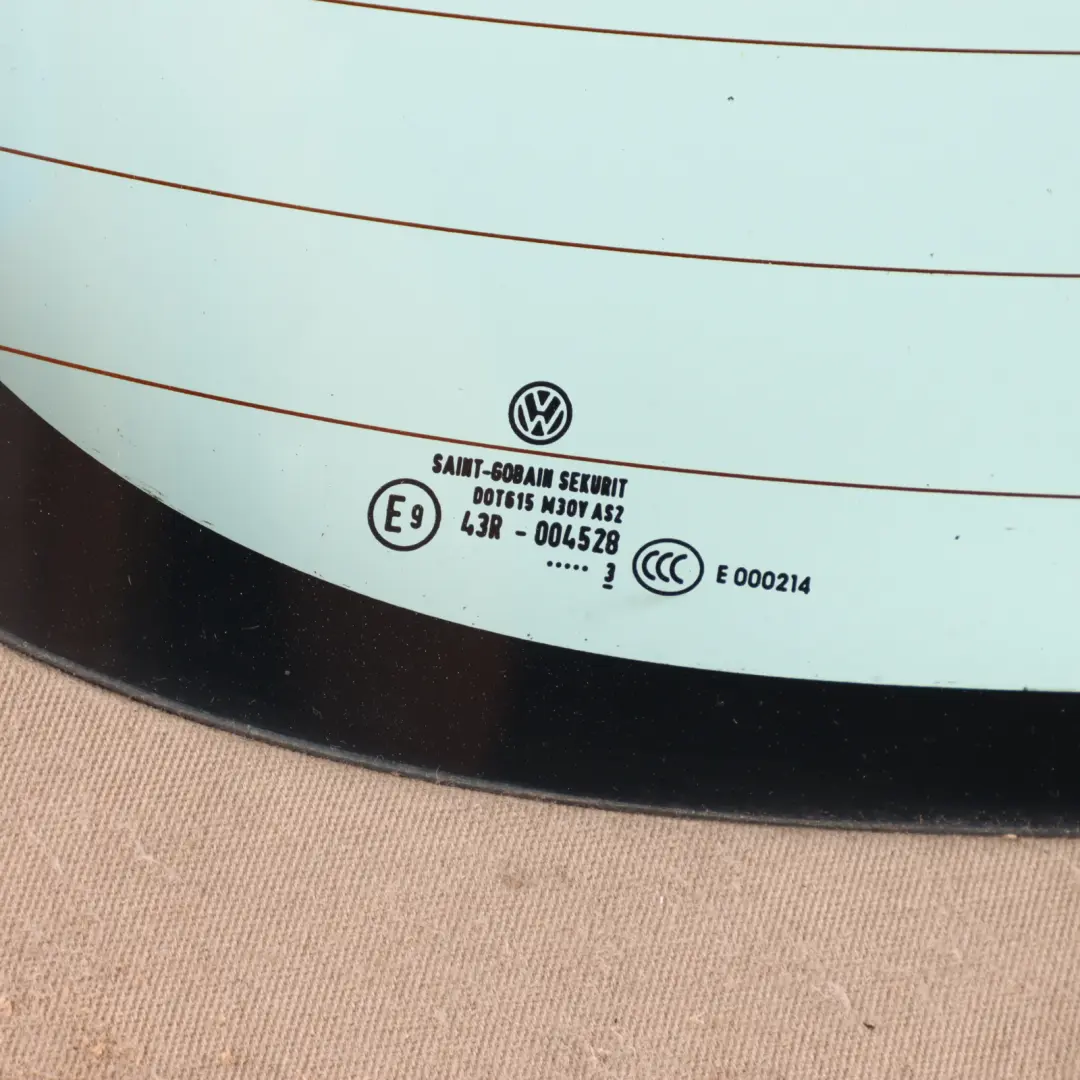 Window Glass AS2 Beige Top Cover to Volkswagen VW New Beetle Rear with Part number 5C3871036B Volkswagen VW New Beetle Rear Window Glass AS2 Beige Top Cover - SKU 5C3871036B - Part number 5C3871036B