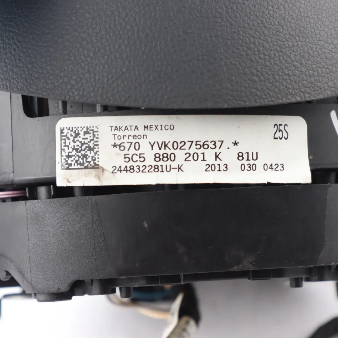 Steering Wheel Air Module Driver's Side to VW Volkswagen New Beetle with Part number 5C5880201K VW Volkswagen New Beetle Steering Wheel Air Module Driver's Side - SKU 5C5880201K - Part number 5C5880201K