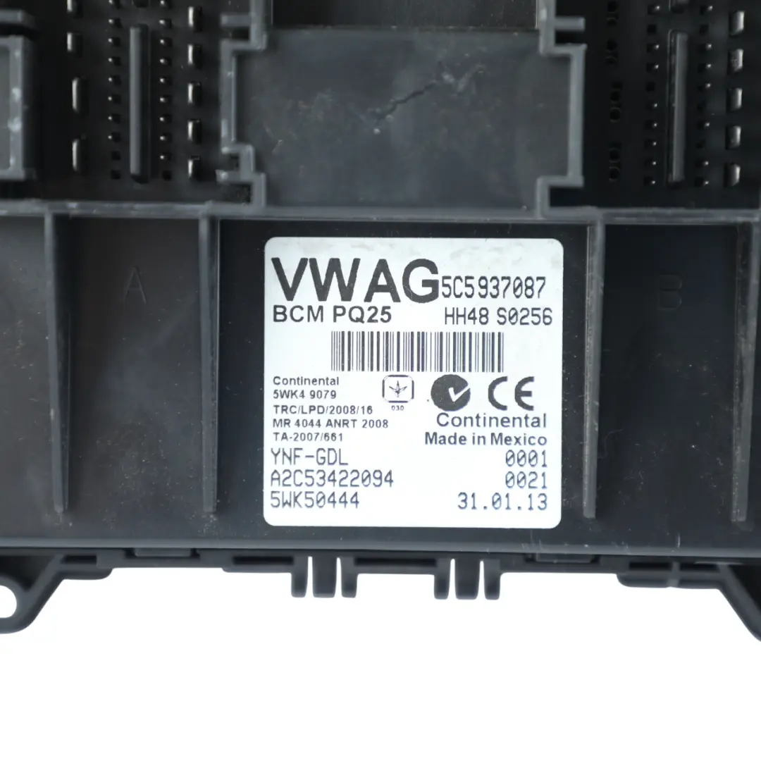 Body Control Comfort Unit Module BCM PQ25 to Volkswagen New Beetle with Part number 5C5937087F Volkswagen New Beetle Body Control Comfort Unit Module BCM PQ25 - SKU 5C5937087F - Part number 5C5937087F