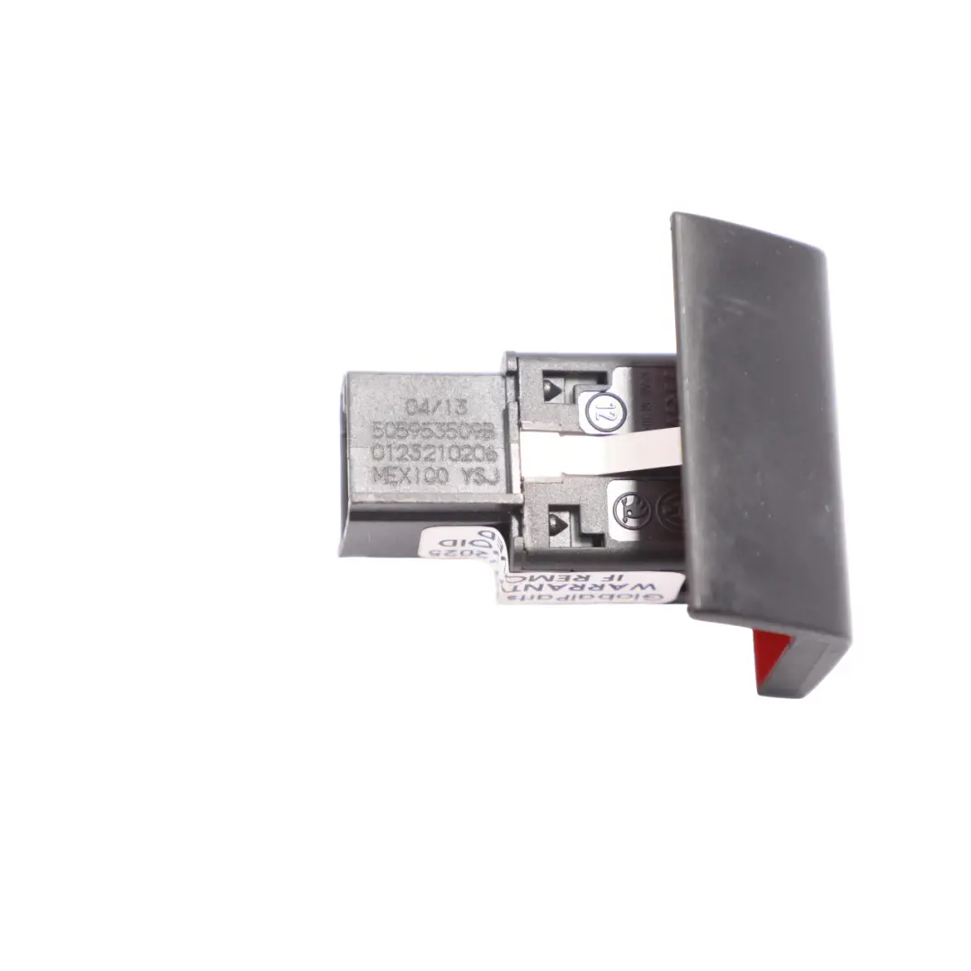 VW Volkswagen New Beetle Emergency Hazard Warning Button Switch - SKU 5C5953509B - Part number 5C5953509B