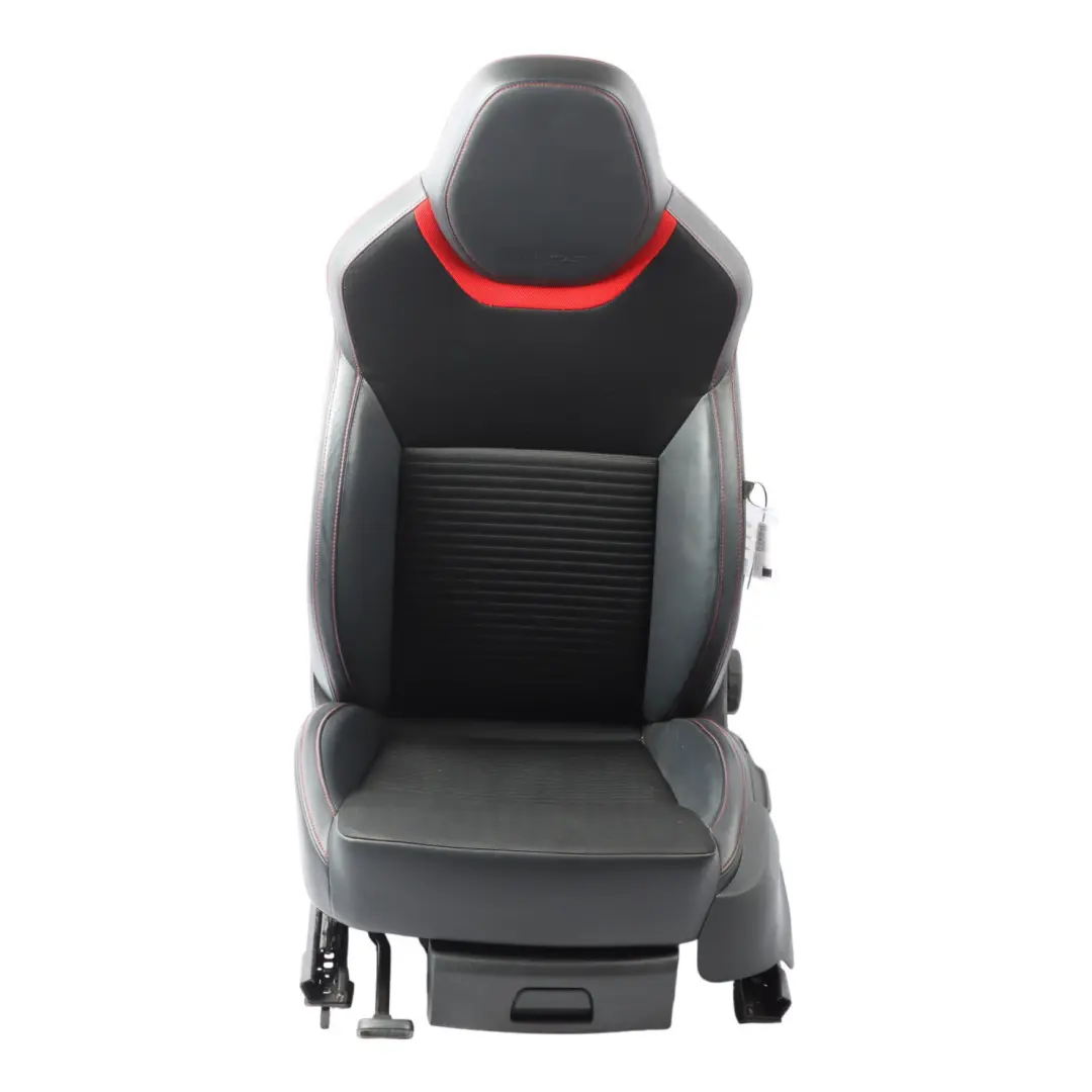 Skoda Octavia 5E VRS Sport Seat Front Left N/S Half Leather Black Red - SKU 5E0881805AA - Part number 5E0881805AA