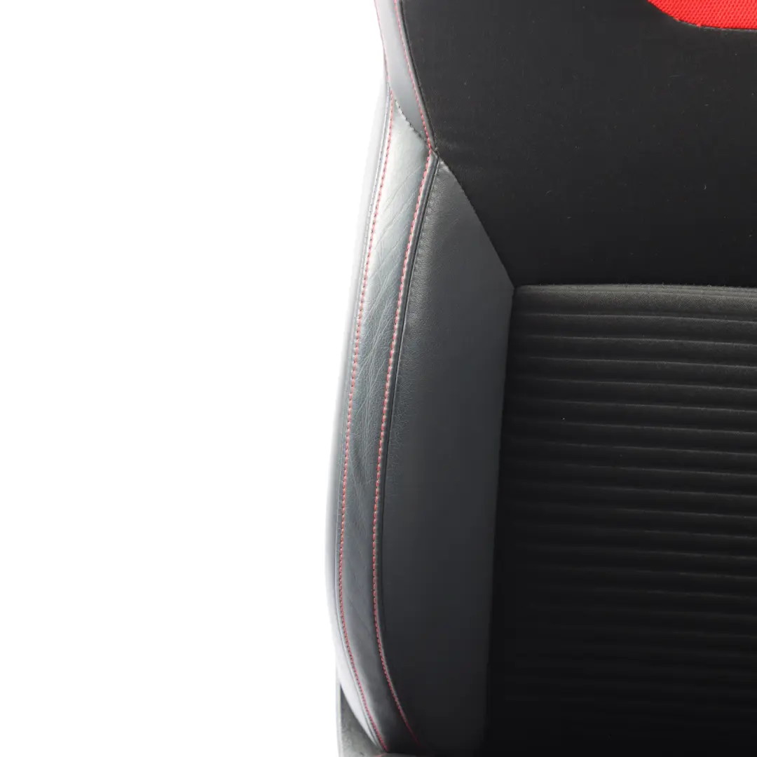 VRS Sport Seat Front Left N/S Half Leather Black Red to Skoda Octavia 5E with Part number 5E0881805AA Skoda Octavia 5E VRS Sport Seat Front Left N/S Half Leather Black Red - SKU 5E0881805AA - Part number 5E0881805AA