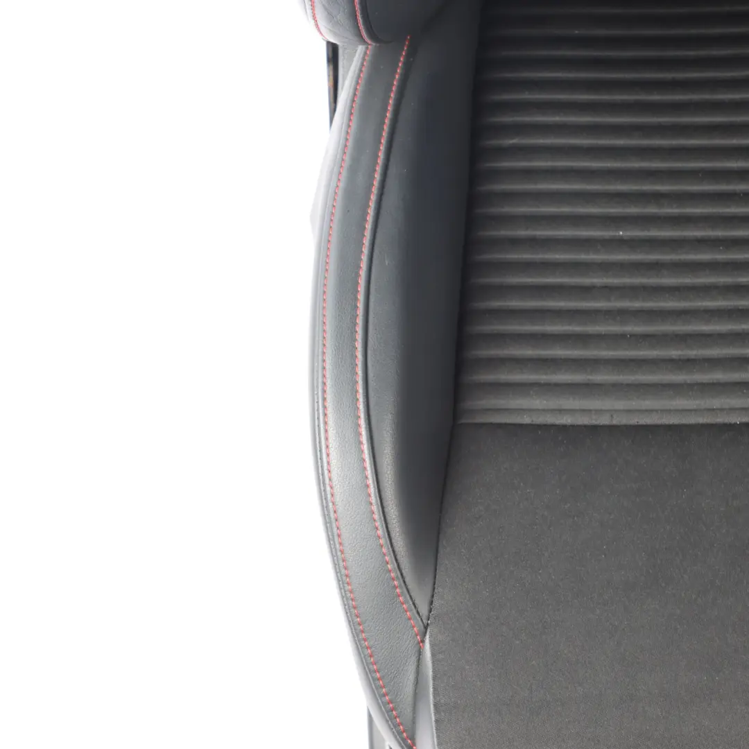 Skoda Octavia 5E VRS Sport Seat Front Left N/S Half Leather Black Red - SKU 5E0881805AA - Part number 5E0881805AA