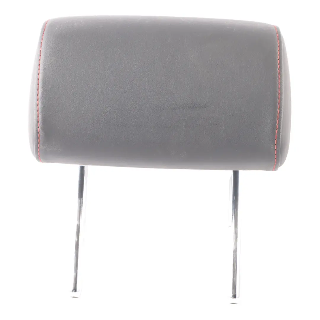 Skoda Octavia 5E Rear Seat Headrest Black Leather Red Stitching Left Right N/O/S - SKU 5E0885901B - Part number 5E0885901B