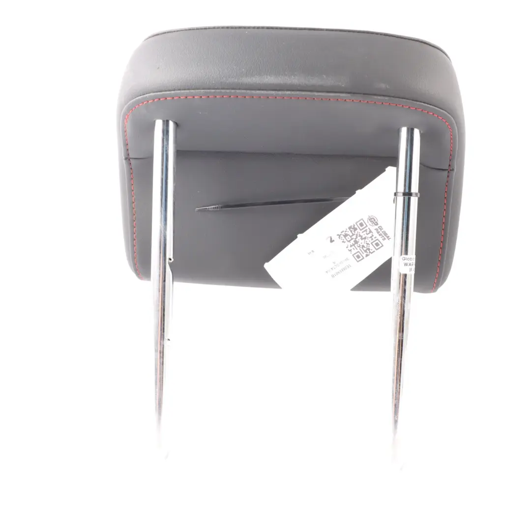 Skoda Octavia 5E Rear Seat Headrest Black Leather Red Stitching Left Right N/O/S - SKU 5E0885901B - Part number 5E0885901B