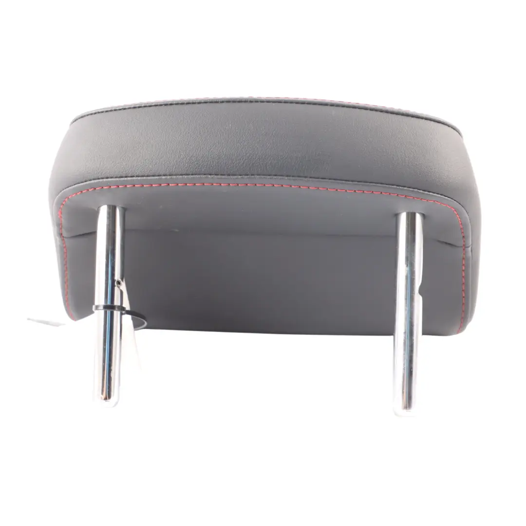 Skoda Octavia 5E Rear Seat Centre Headrest Black Leather Red Stitching 5E0885902 - SKU 5E0885902B - Part number 5E0885902B