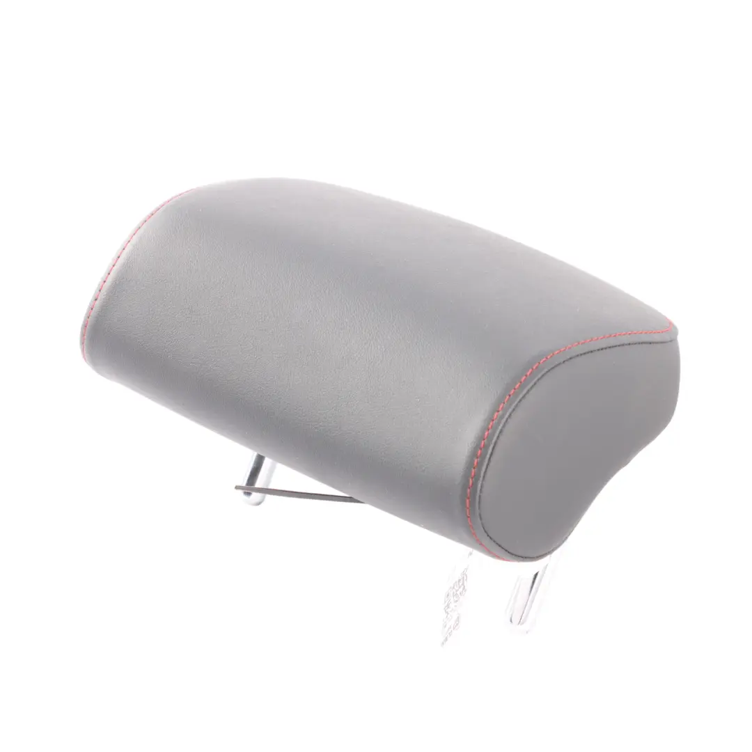 Skoda Octavia 5E Rear Seat Centre Headrest Black Leather Red Stitching 5E0885902 - SKU 5E0885902B - Part number 5E0885902B