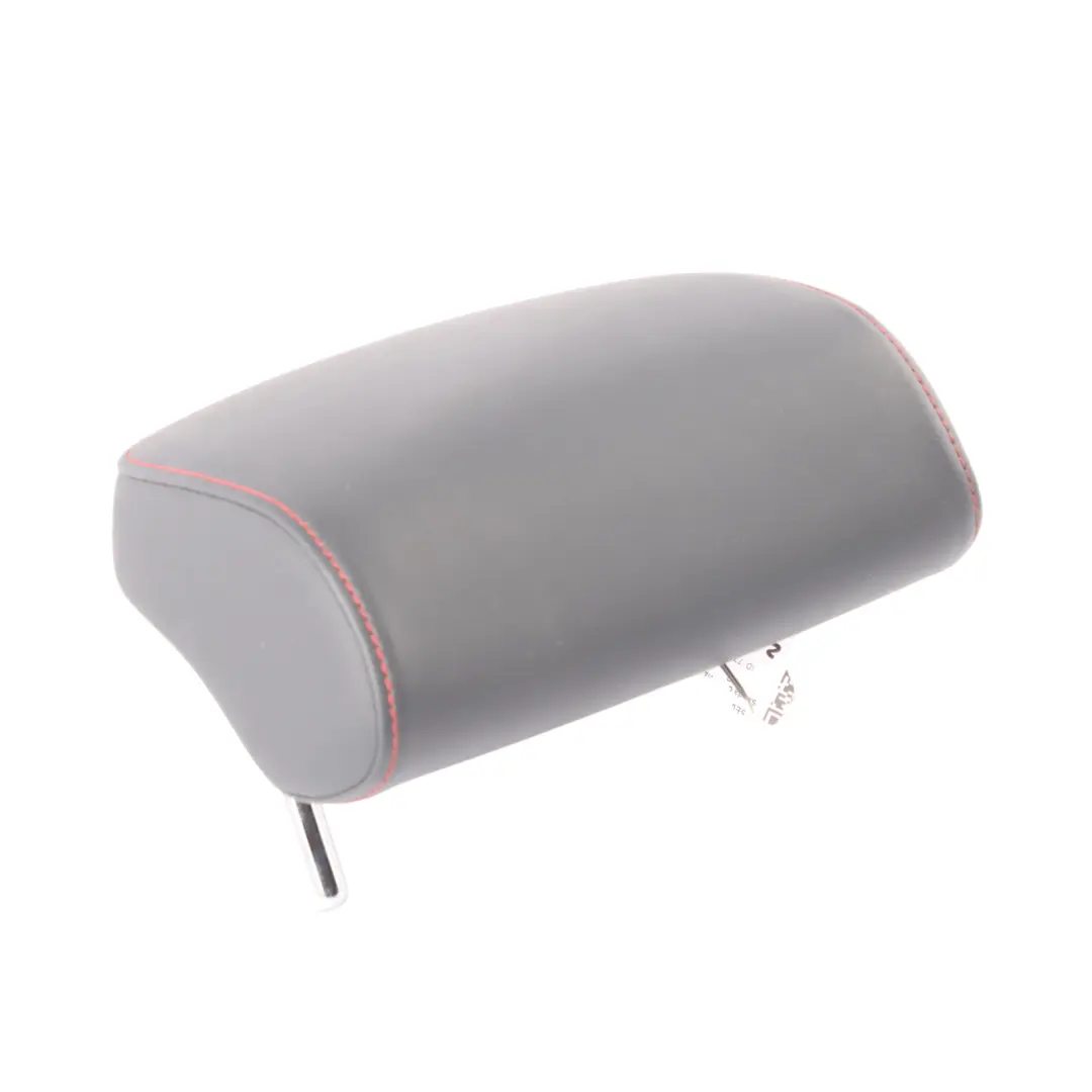 Skoda Octavia 5E Rear Seat Centre Headrest Black Leather Red Stitching 5E0885902 - SKU 5E0885902B - Part number 5E0885902B