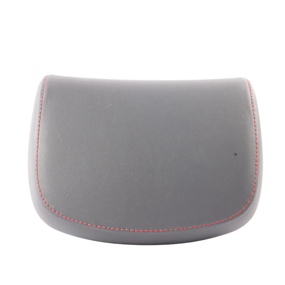 Skoda Octavia 5E Rear Seat Centre Headrest Black Leather Red Stitching 5E0885902 - SKU 5E0885902B - Part number 5E0885902B