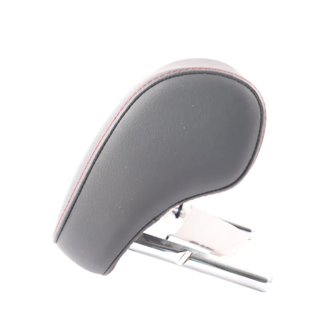 Centre Headrest Black Leather Red Stitching 5E0885902 to Skoda Octavia 5E Rear Seat with Part number 5E0885902B Skoda Octavia 5E Rear Seat Centre Headrest Black Leather Red Stitching 5E0885902 - SKU 5E0885902B - Part number 5E0885902B