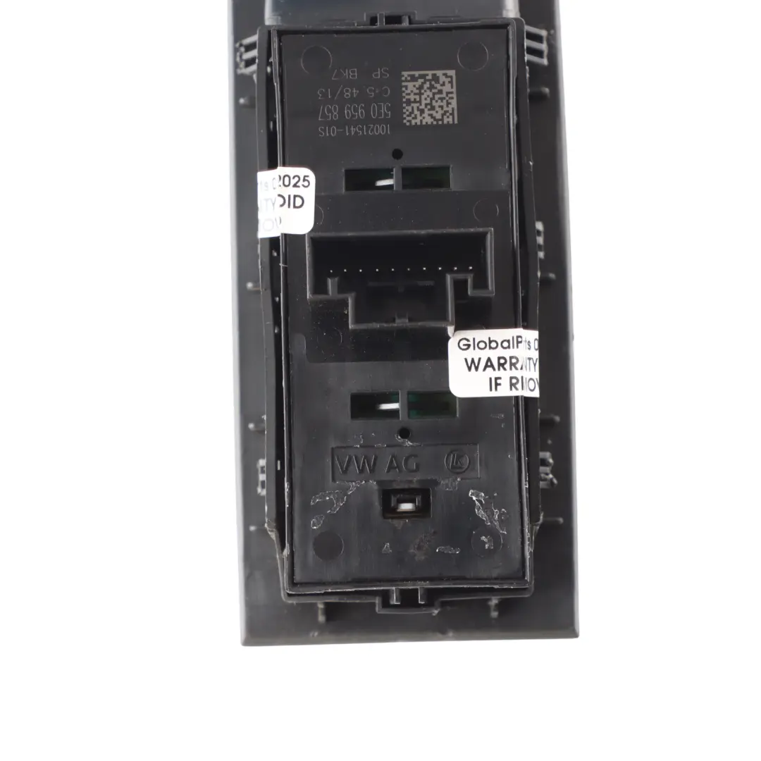 Mk3 III 5E Front Right O/S Side Window Switch Panel to Skoda Octavia with Part number 5E0959857 Skoda Octavia Mk3 III 5E Front Right O/S Side Window Switch Panel - SKU 5E0959857 - Part number 5E0959857