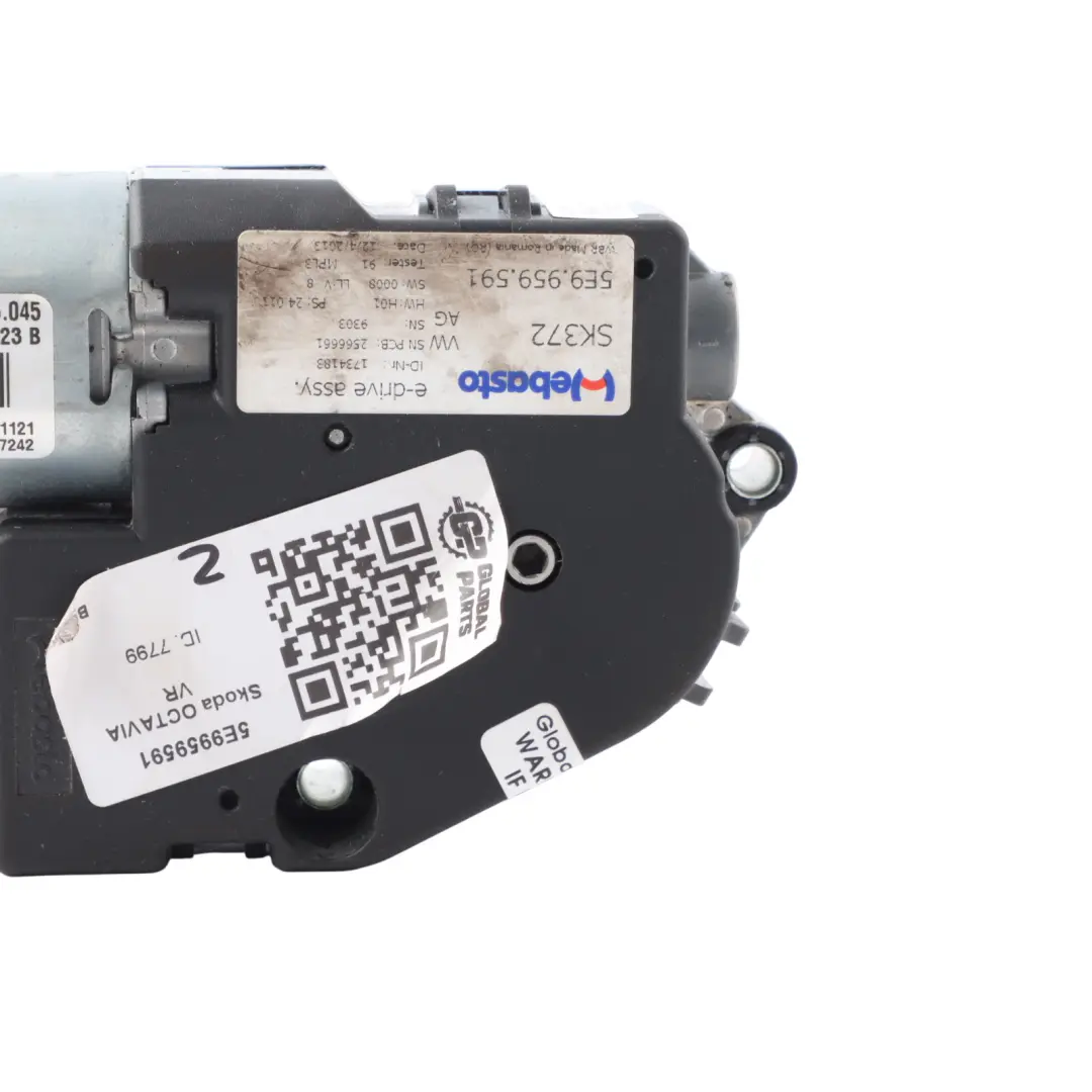 Mk3 III 5E Panoramic Sunroof Motor Regulator Nidec to Skoda Octavia with Part number 5E9959591 Skoda Octavia Mk3 III 5E Panoramic Sunroof Motor Regulator Nidec - SKU 5E9959591 - Part number 5E9959591