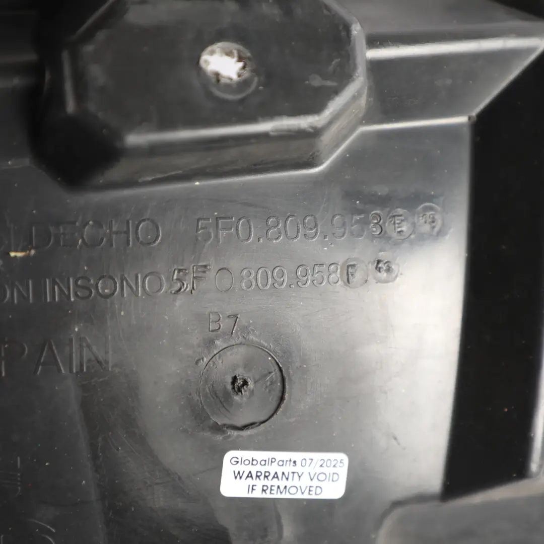 5F Wheel Arch Cover Front Right O/S Housing Panel Trim to Seat Leon with Part number 5F0809958F Seat Leon 5F Wheel Arch Cover Front Right O/S Housing Panel Trim - SKU 5F0809958F - Part number 5F0809958F