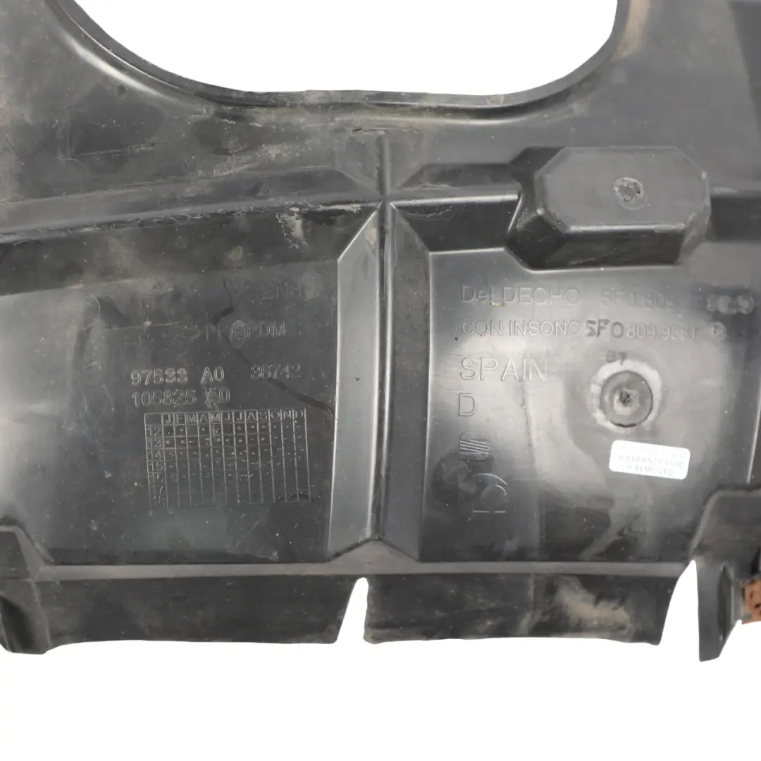 5F Wheel Arch Cover Front Right O/S Housing Panel Trim to Seat Leon with Part number 5F0809958F Seat Leon 5F Wheel Arch Cover Front Right O/S Housing Panel Trim - SKU 5F0809958F - Part number 5F0809958F