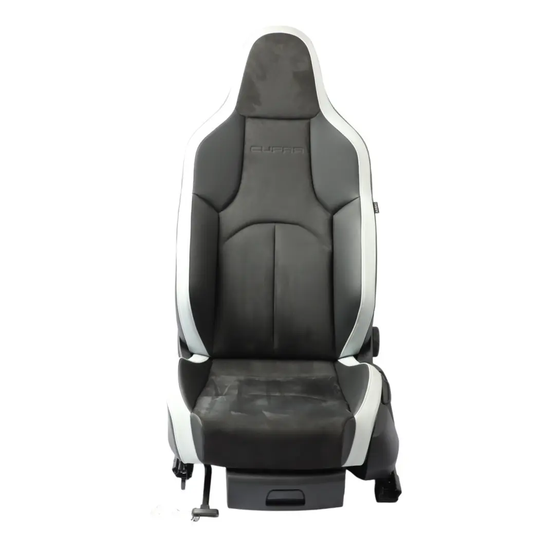 Seat Leon 5F Cupra Front Seat Heated Left N/S Alcantara Leather Black Grey - SKU 5F0881805FL - Part number 5F0881805FL