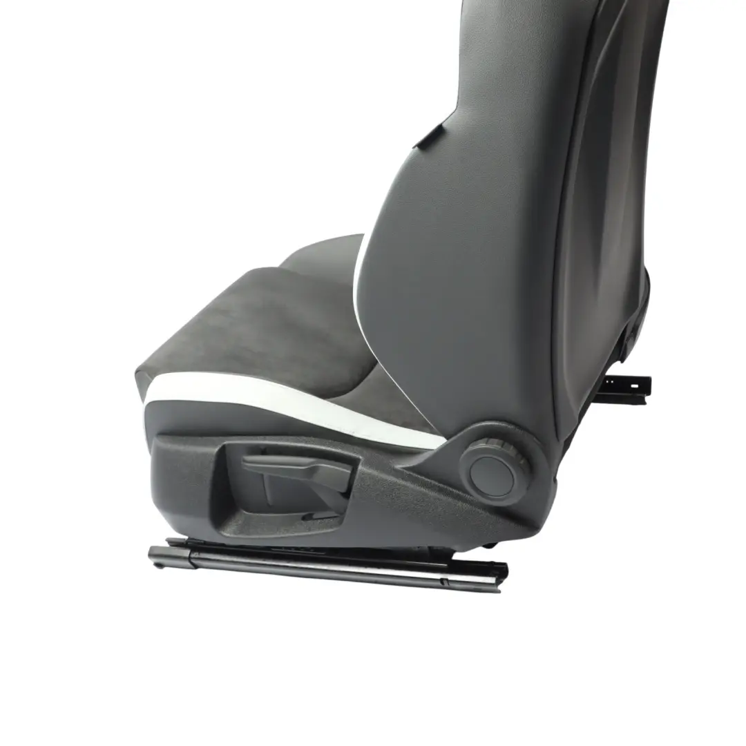 Seat Leon 5F Cupra Front Seat Heated Left N/S Alcantara Leather Black Grey - SKU 5F0881805FL - Part number 5F0881805FL