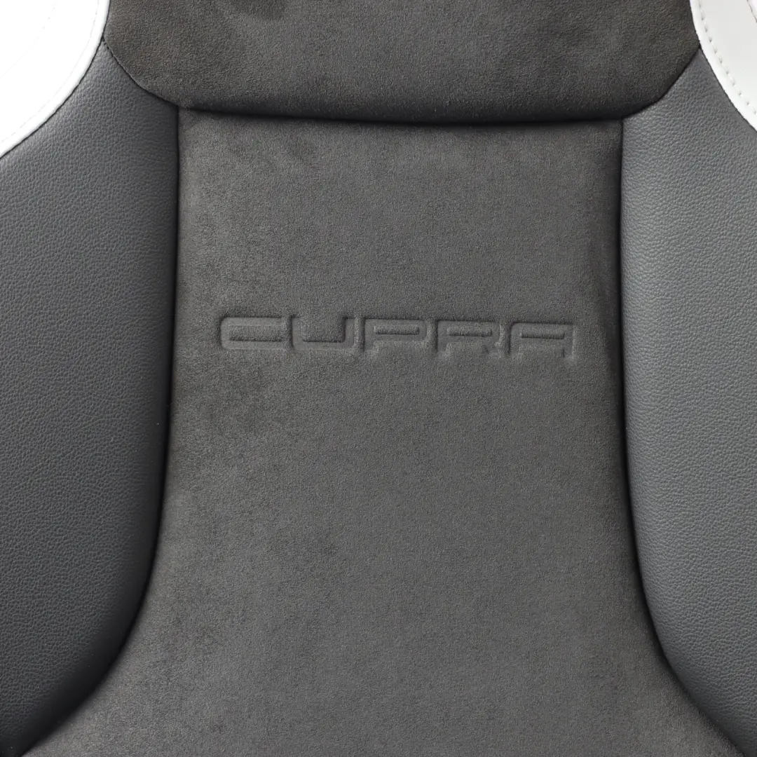 Seat Leon 5F Cupra Front Seat Heated Left N/S Alcantara Leather Black Grey - SKU 5F0881805FL - Part number 5F0881805FL