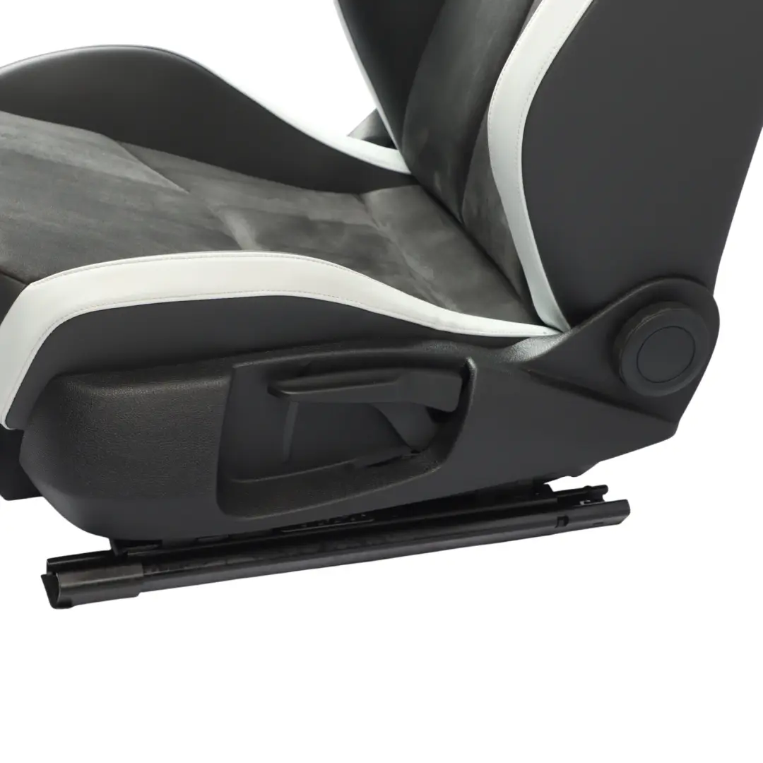Seat Leon 5F Cupra Front Seat Heated Left N/S Alcantara Leather Black Grey - SKU 5F0881805FL - Part number 5F0881805FL