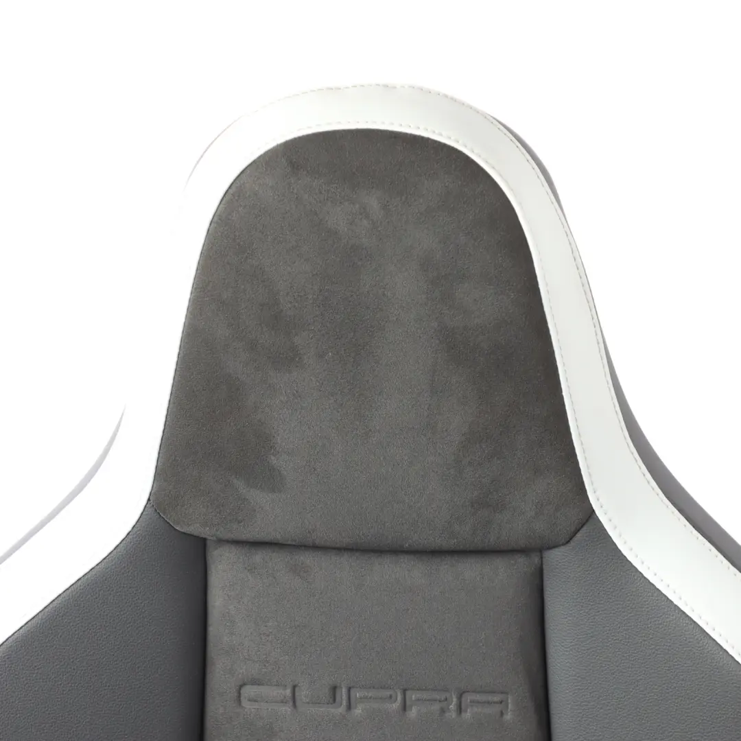 Seat Leon 5F Cupra Front Seat Heated Left N/S Alcantara Leather Black Grey - SKU 5F0881805FL - Part number 5F0881805FL