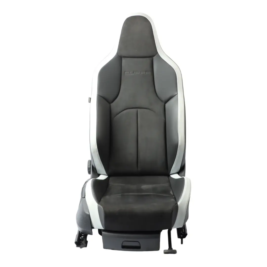 5F Cupra Front Seat Heated Right O/S Alcantara Leather Black Grey to Seat Leon with Part number 5F0881806FL Seat Leon 5F Cupra Front Seat Heated Right O/S Alcantara Leather Black Grey - SKU 5F0881806FL - Part number 5F0881806FL