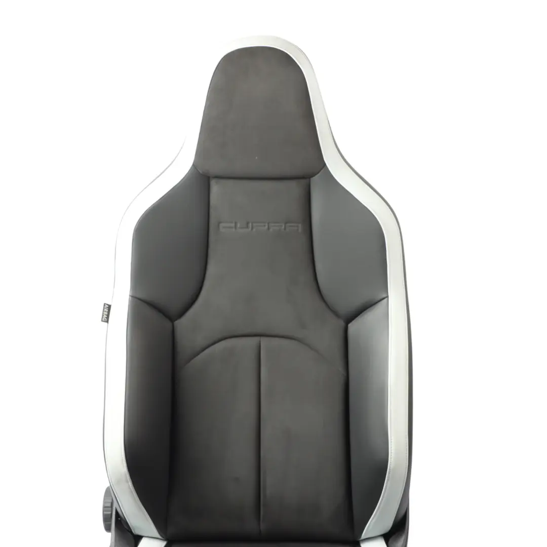 5F Cupra Front Seat Heated Right O/S Alcantara Leather Black Grey to Seat Leon with Part number 5F0881806FL Seat Leon 5F Cupra Front Seat Heated Right O/S Alcantara Leather Black Grey - SKU 5F0881806FL - Part number 5F0881806FL