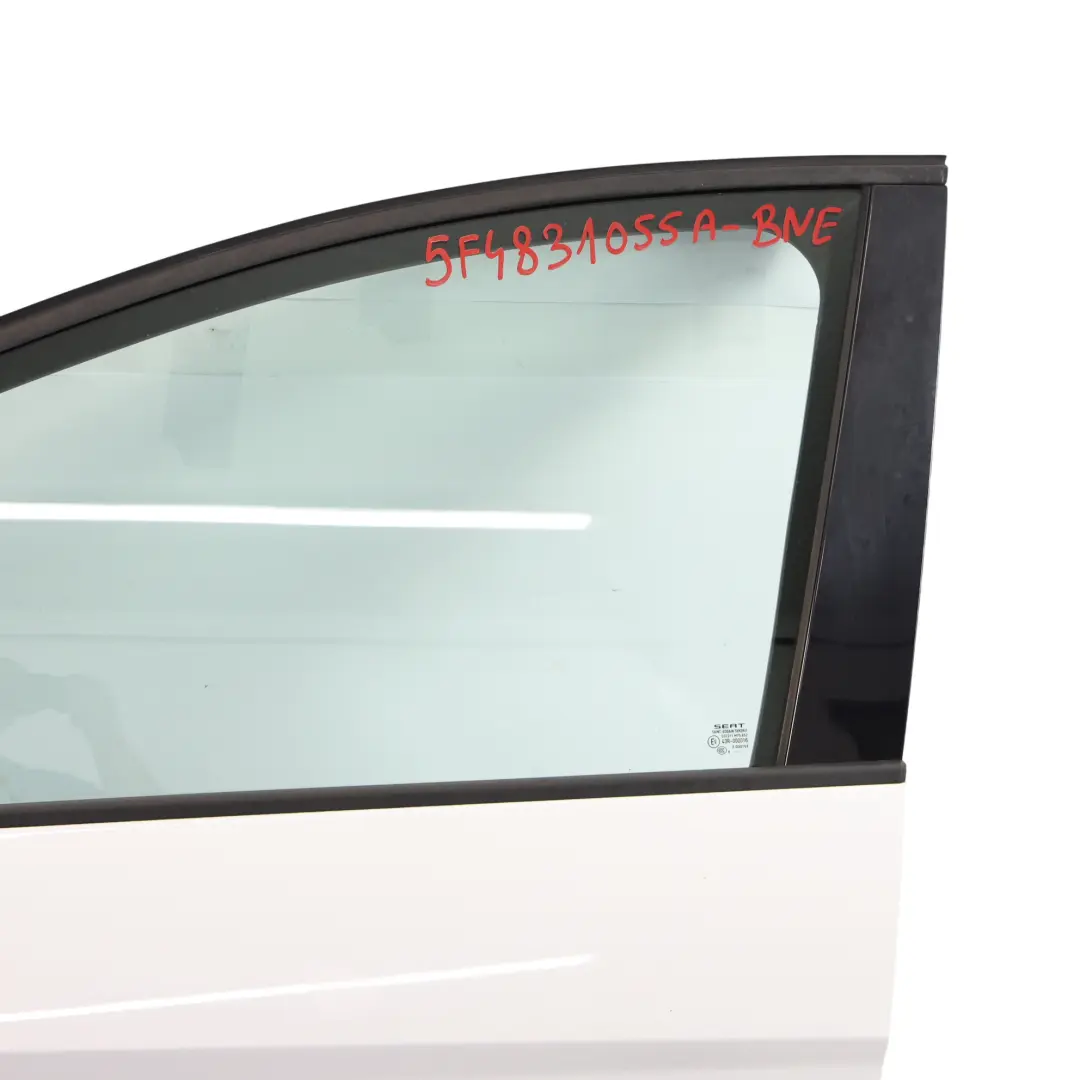 Seat Leon Mk3 Door Front Left N/S Covering Panel Nevada White - S9R - SKU 5F4831055A-BNE - Part number 5F4831055A