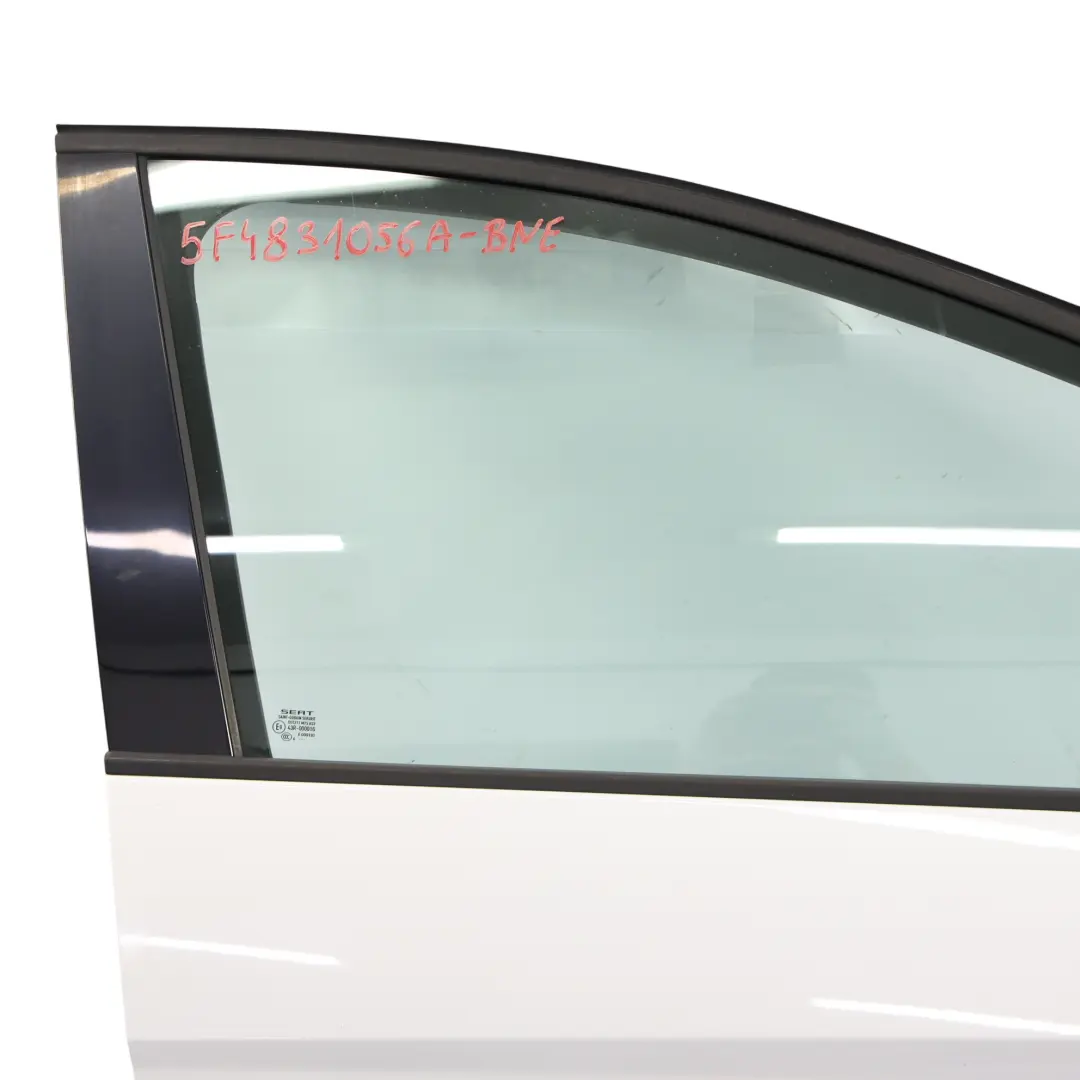 Mk3 Door Front Right O/S Covering Panel Nevada White - S9R to Seat Leon with Part number 5F4831056A Seat Leon Mk3 Door Front Right O/S Covering Panel Nevada White - S9R - SKU 5F4831056A-BNE - Part number 5F4831056A