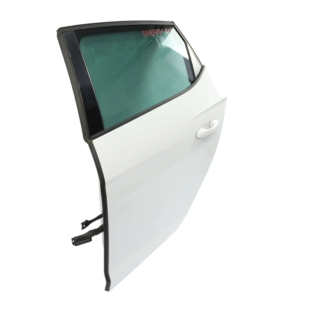 Seat Leon Mk3 Tür Hinten Links Abdeckplatte Nevada White Weiß - S9R - SKU 5F4833055-BNE - Teilenummer 5F4833055