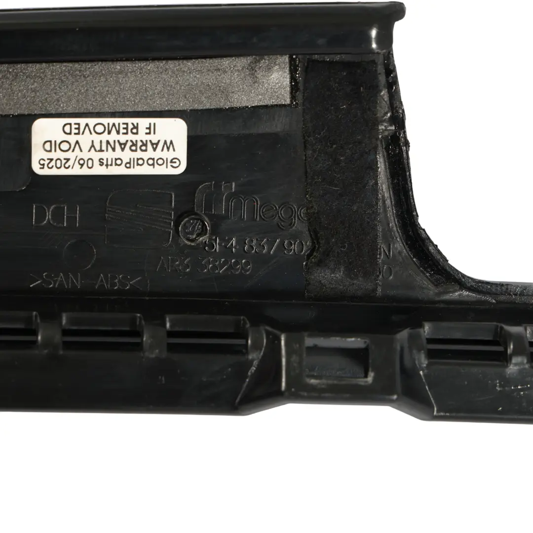 Seat Leon Mk3 Door Pillar Trim Rear Left N/S Exterior B-Pillar Cover - SKU 5F4837902G - Part number 5F4837902G