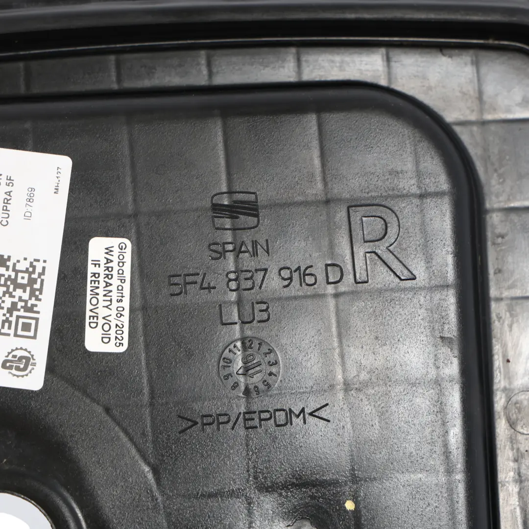 Seat Leon 3 Pannello Interno Porta Anteriore Destro Interno 5 Porte - SKU 5F4837916D - Numero di parte 5F4837916D