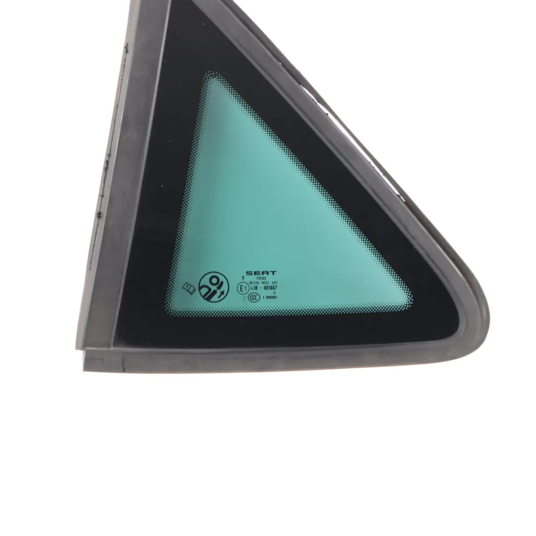 5F Rear Door Fixed Quarter Window Glass Left N/S AS3 5F4845041J to Seat Leon with Part number 5F4845041H Seat Leon 5F Rear Door Fixed Quarter Window Glass Left N/S AS3 5F4845041J - SKU 5F4845041H - Part number 5F4845041H