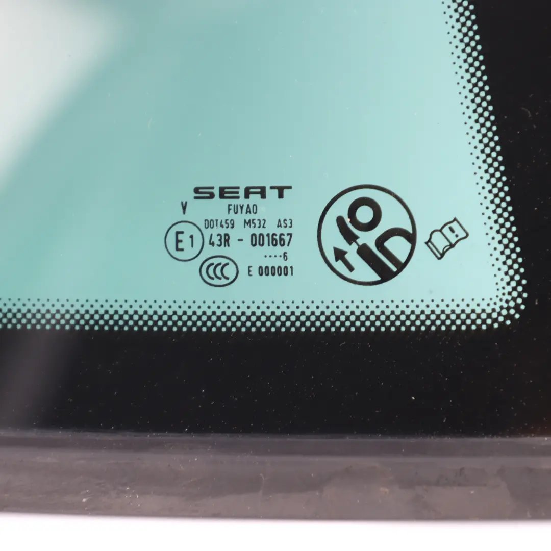 5F Puerta Trasera Fijo Cuarto Ventana Derecha Vidrio AS3 5F4845042J para Seat Leon con número de pieza 5F4845042H Seat Leon 5F Puerta Trasera Fijo Cuarto Ventana Derecha Vidrio AS3 5F4845042J - SKU 5F4845042H - Número de pieza 5F4845042H