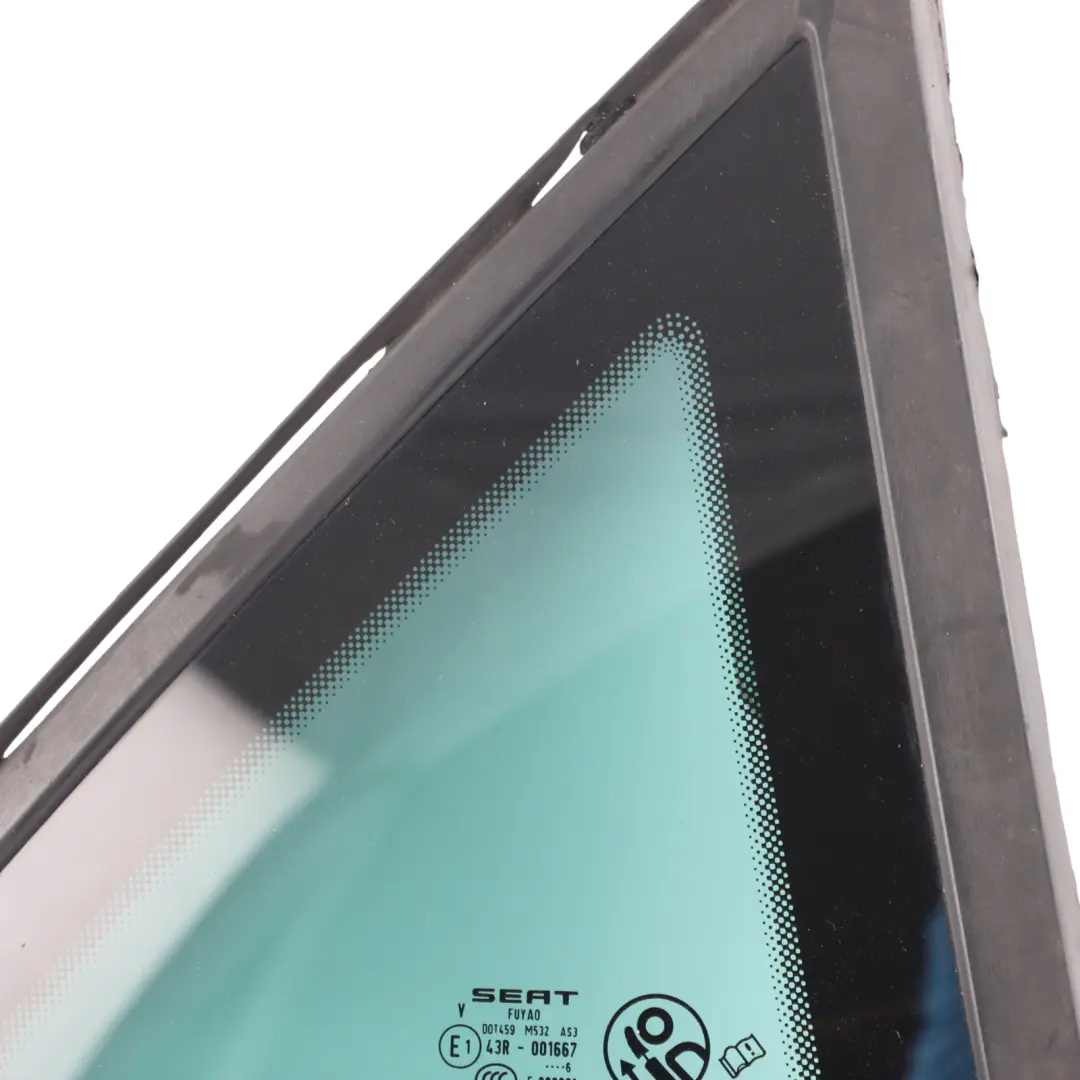 5F Puerta Trasera Fijo Cuarto Ventana Derecha Vidrio AS3 5F4845042J para Seat Leon con número de pieza 5F4845042H Seat Leon 5F Puerta Trasera Fijo Cuarto Ventana Derecha Vidrio AS3 5F4845042J - SKU 5F4845042H - Número de pieza 5F4845042H