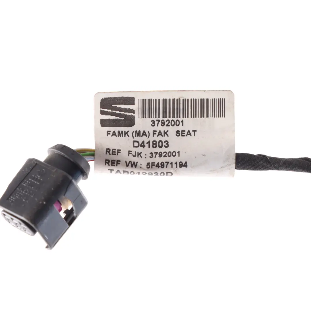 Seat Leon Cupra 5F Rear Bumper Wiring Loom PDC Harness Parking Sensor - SKU 5F4971194 - Part number 5F4971194