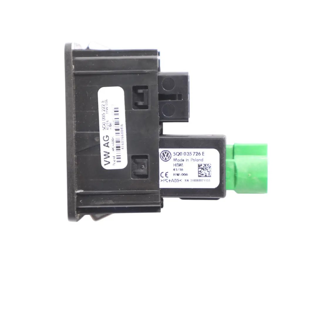 6J USB AUX Puerto Toma Conexión Adaptador Multimedia para Seat Ibiza con número de pieza 5G0035222E Seat Ibiza 6J USB AUX Puerto Toma Conexión Adaptador Multimedia - SKU 5G0035222E - Número de pieza 5G0035222E