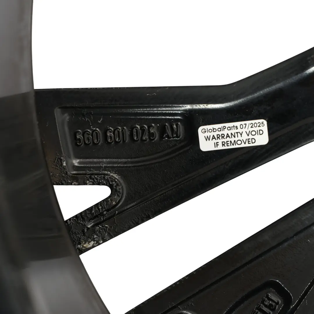 Volkswagen Golf Mk7 Felge Aluminium Schwarz 19" 7,5J ET:51 - SKU 5G0601025AN-2 - Teilenummer 5G0601025AN