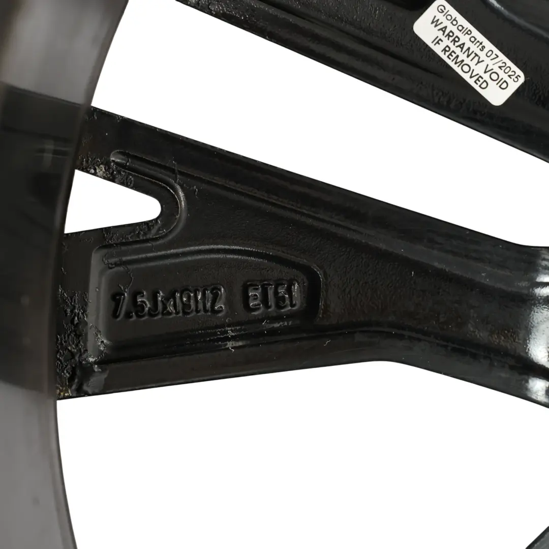 Felga Aluminiowa Czarna 19" 7,5J ET:51 do Volkswagen Golf Mk7 o numerze 5G0601025AN Volkswagen Golf Mk7 Felga Aluminiowa Czarna 19" 7,5J ET:51 - SKU 5G0601025AN-2 - Numer Części 5G0601025AN