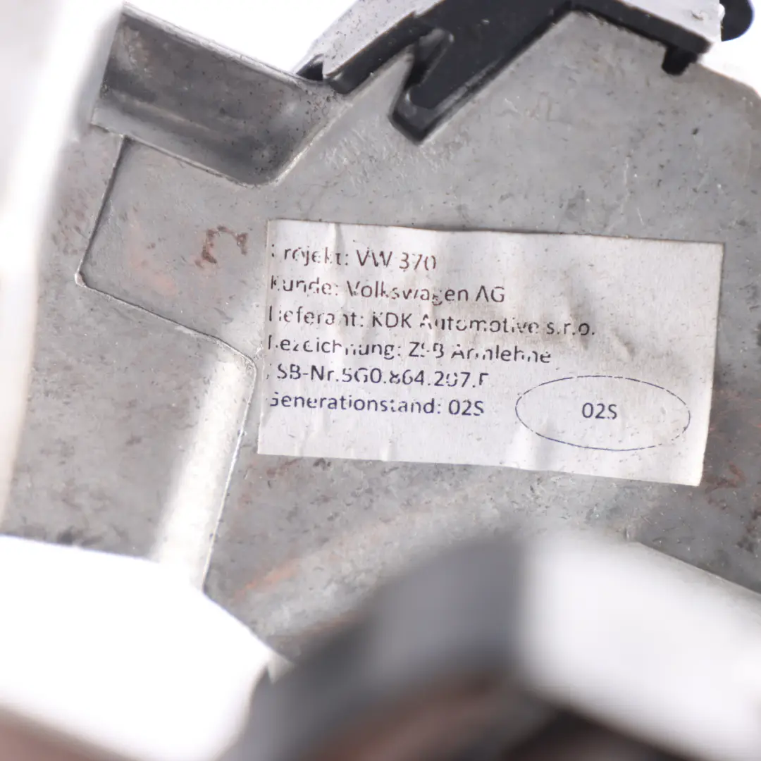 Centre Console Armrest Leather Black to Volkswagen Golf Mk7 with Part number 5G0864207F Volkswagen Golf Mk7 Centre Console Armrest Leather Black - SKU 5G0864207F - Part number 5G0864207F