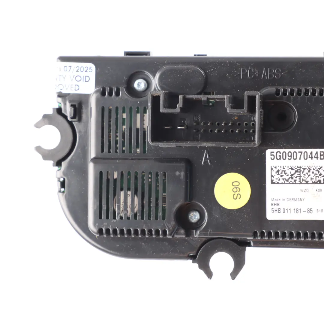 Volkswagen VW Golf Mk7 A/C Heater Control Panel Switch Unit - SKU 5G0907044BC - Part number 5G0907044BC