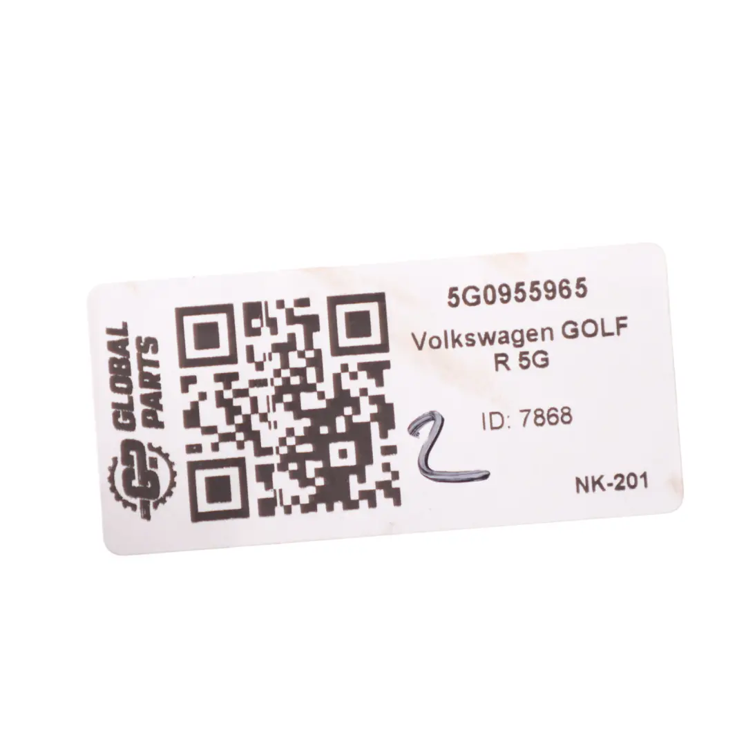 5G GTI Headlight Washer Spray Nozzle Jet Left N/S to Volkswagen Golf with Part number 5G0955965 Volkswagen Golf 5G GTI Headlight Washer Spray Nozzle Jet Left N/S - SKU 5G0955965 - Part number 5G0955965