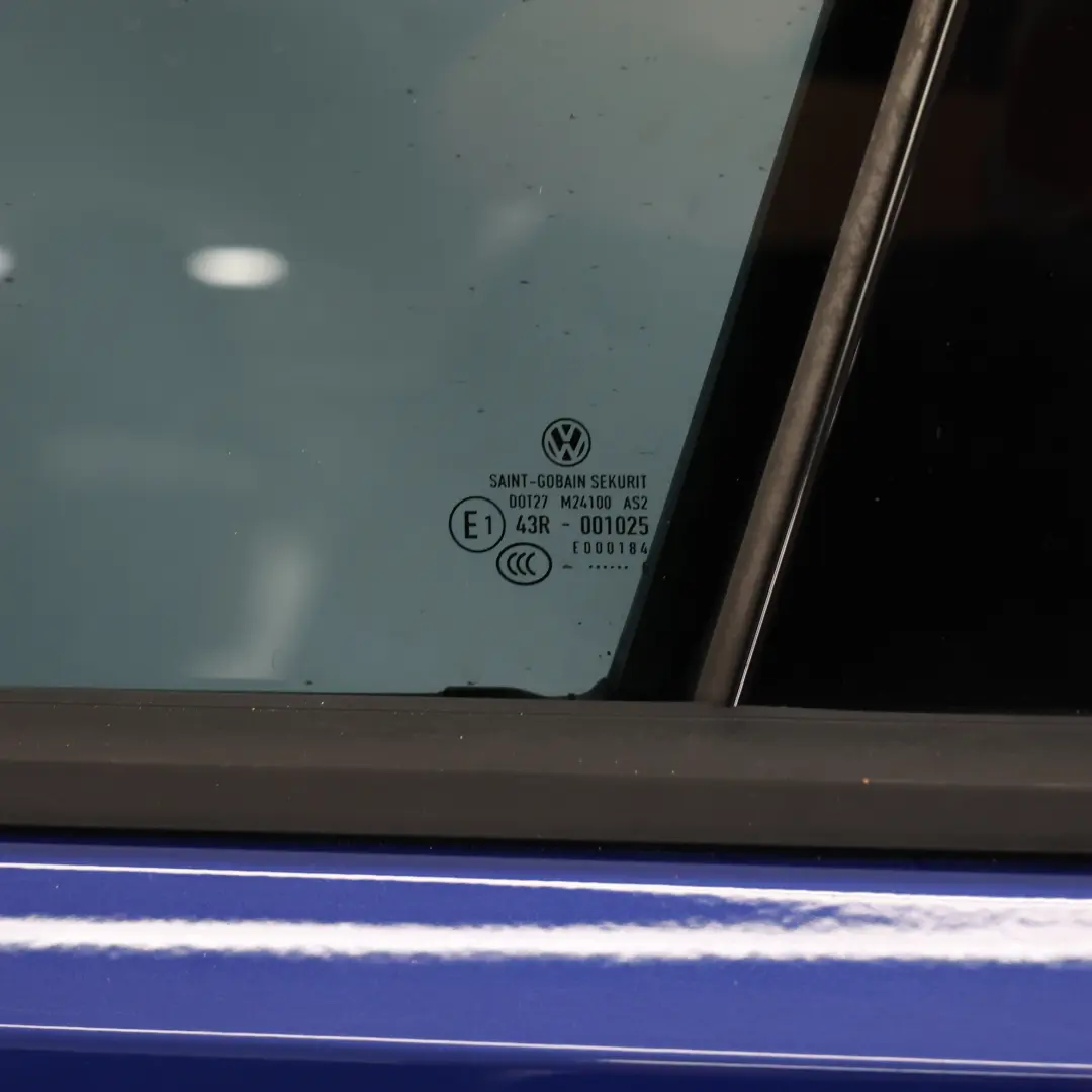 VW Volkswagen Golf Mk7 Door Front Left N/S Panel Lapis Blue Metallic - D5K - SKU 5G4831055AS-LAP - Part number 5G4831055AS