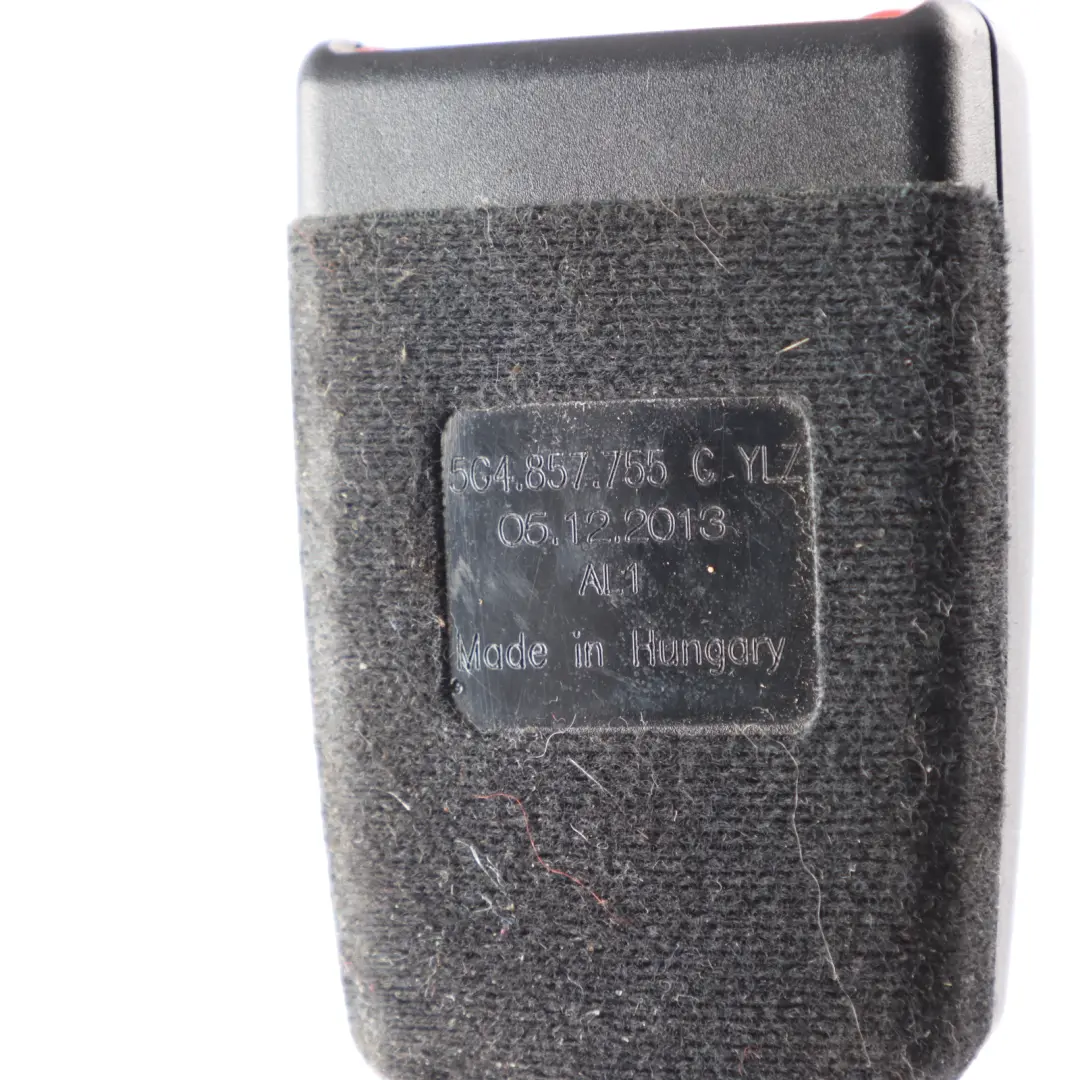 Skoda Octavia Mk3 III 5E Hebilla Cinturón Seguridad Delantero Izquierdo Cierre - SKU 5G4857755C - Número de pieza 5G4857755C