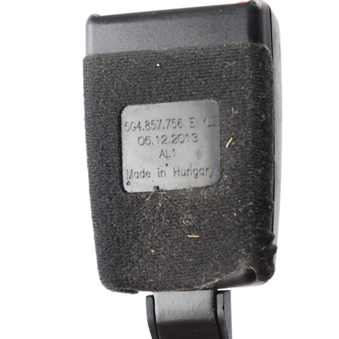 Mk3 5E Hebilla Cinturón Seguridad Delantero Derecho para Skoda Octavia con número de pieza 5G4857756E Skoda Octavia Mk3 5E Hebilla Cinturón Seguridad Delantero Derecho - SKU 5G4857756E - Número de pieza 5G4857756E