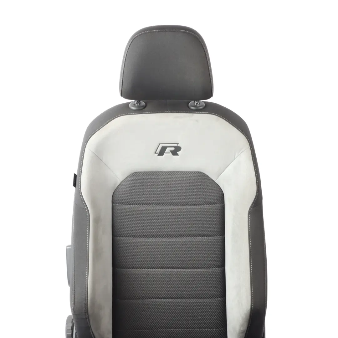 Volkswagen Golf Mk7 R-Line Front Seat Right O/S Alcantara Cloth Black Grey - SKU 5G4881805DK-1 - Part number 5G4881805DK