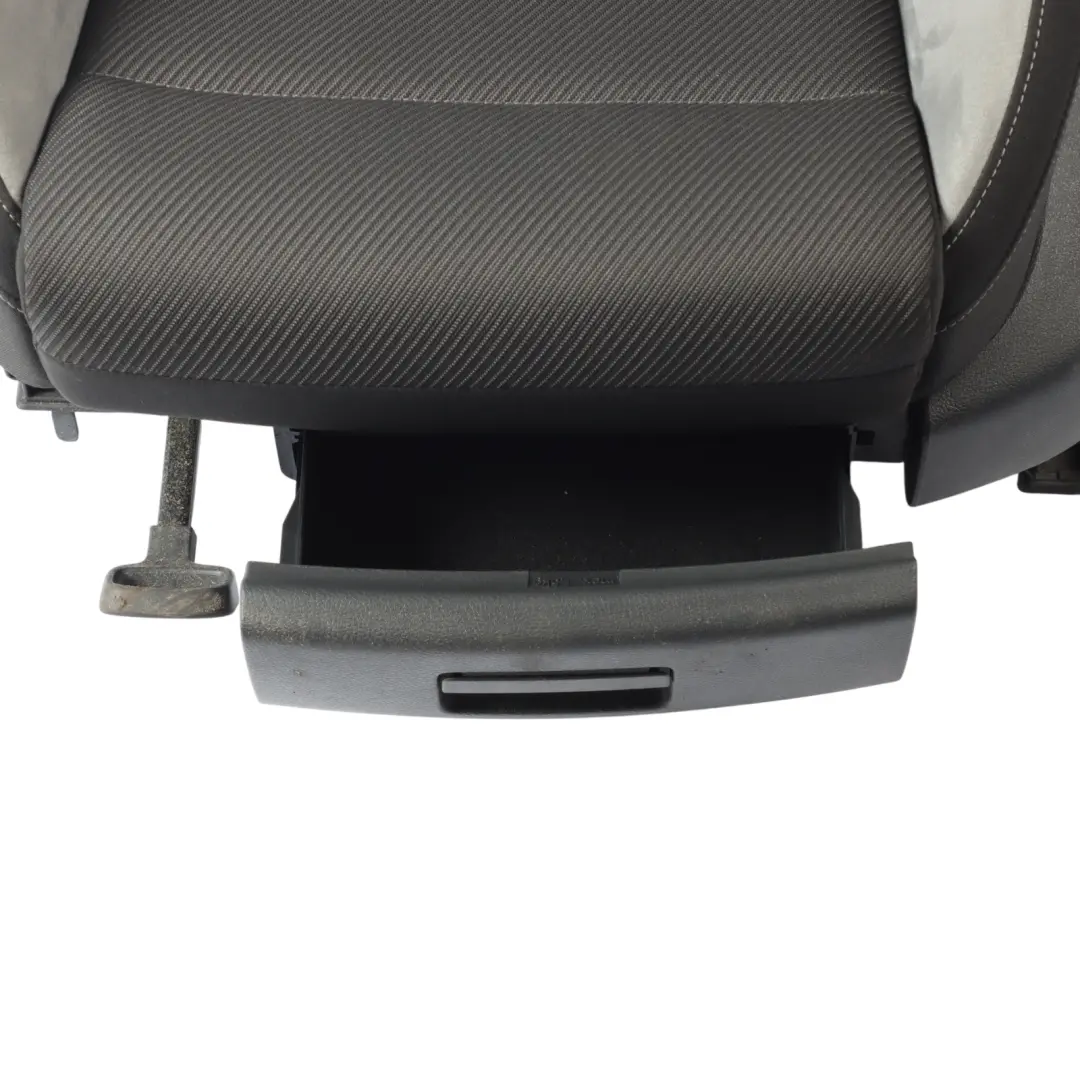 Volkswagen Golf Mk7 R-Line Front Seat Left N/S Alcantara Cloth Black Grey - SKU 5G4881805DK - Part number 5G4881805DK