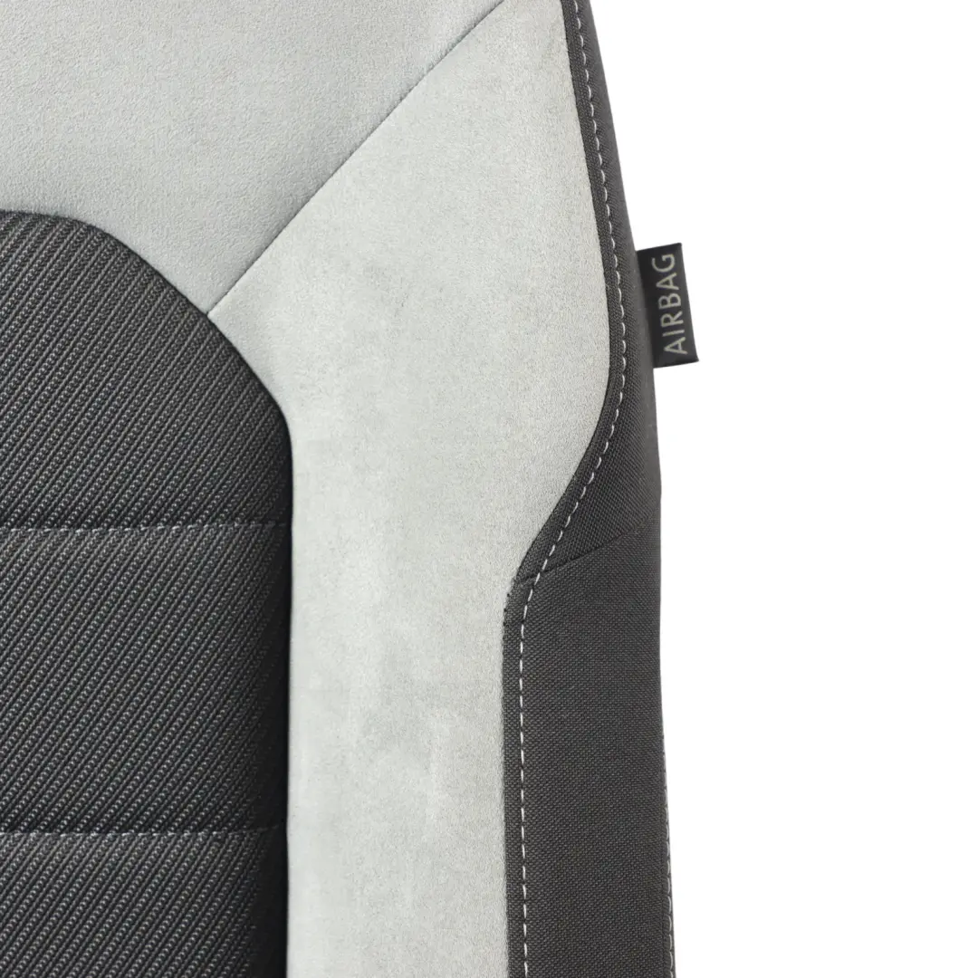 Volkswagen Golf Mk7 R-Line Front Seat Left N/S Alcantara Cloth Black Grey - SKU 5G4881805DK - Part number 5G4881805DK