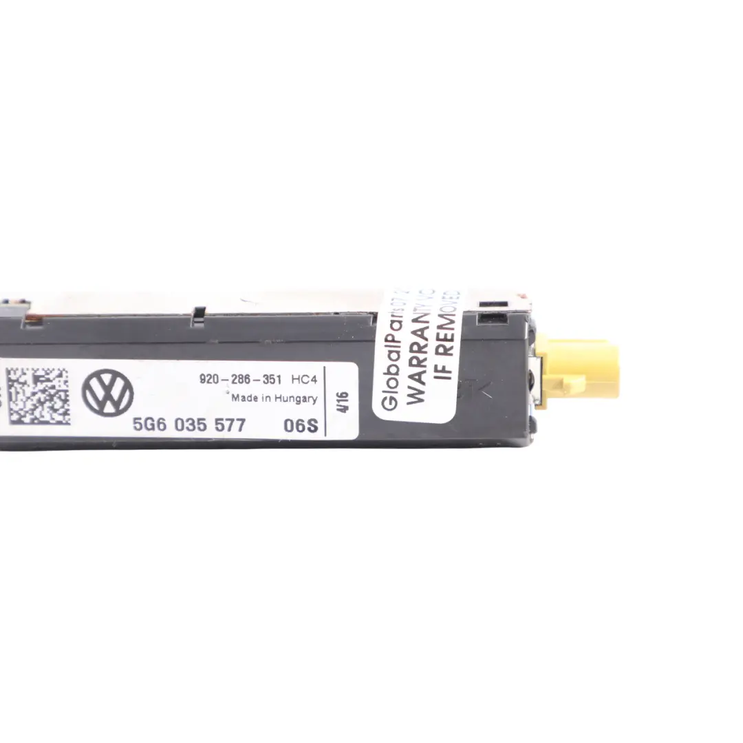 5G Antena Antena Amplificador Módulo para VW Volkswagen Golf Mk7 R con número de pieza 5G6035577 VW Volkswagen Golf Mk7 R 5G Antena Antena Amplificador Módulo - SKU 5G6035577 - Número de pieza 5G6035577