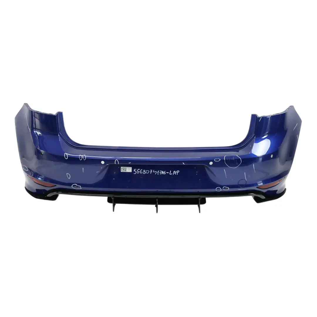 Bumper Rear R-Line Trim Panel Cover Lapis Blue - D5K to Volkswagen VW Golf Mk7 with Part number 5G6807417AS Volkswagen VW Golf Mk7 Bumper Rear R-Line Trim Panel Cover Lapis Blue - D5K - SKU 5G6807417AS-LAP - Part number 5G6807417AS