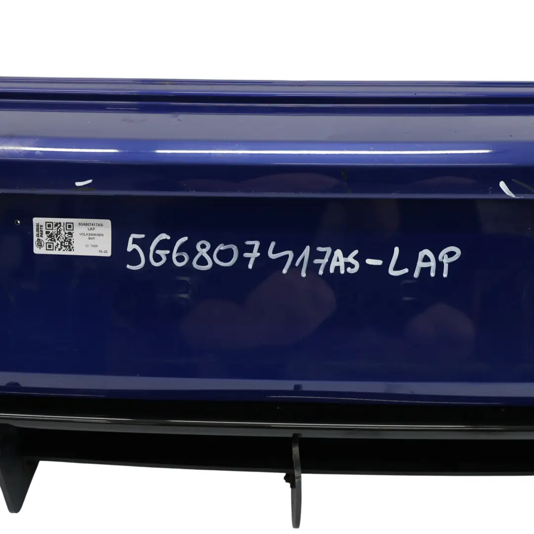 Volkswagen VW Golf Mk7 Bumper Rear R-Line Trim Panel Cover Lapis Blue - D5K - SKU 5G6807417AS-LAP - Part number 5G6807417AS