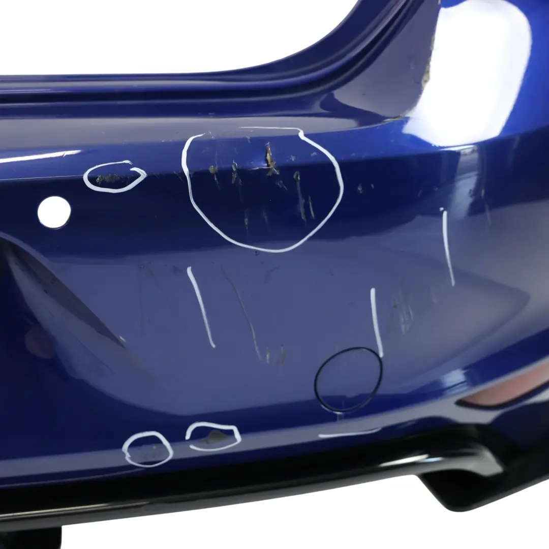 Volkswagen VW Golf Mk7 Bumper Rear R-Line Trim Panel Cover Lapis Blue - D5K - SKU 5G6807417AS-LAP - Part number 5G6807417AS